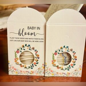 Baby in Bloom seed packets Pack of 50 not filled Fold over Closure Slot NIP